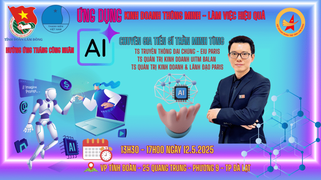 Workshop ứng dụng AI của YBA Lâm Đồng tổ chức ngày 12.05.2025